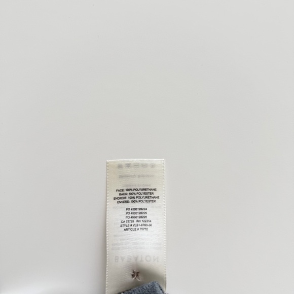 Babaton Aritzia Vegan Leather Belted Pants Taupe High Rise Size 0 - Picture 13 of 13